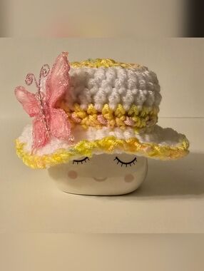 Spring Butterfly Marshmallow Mug Hat